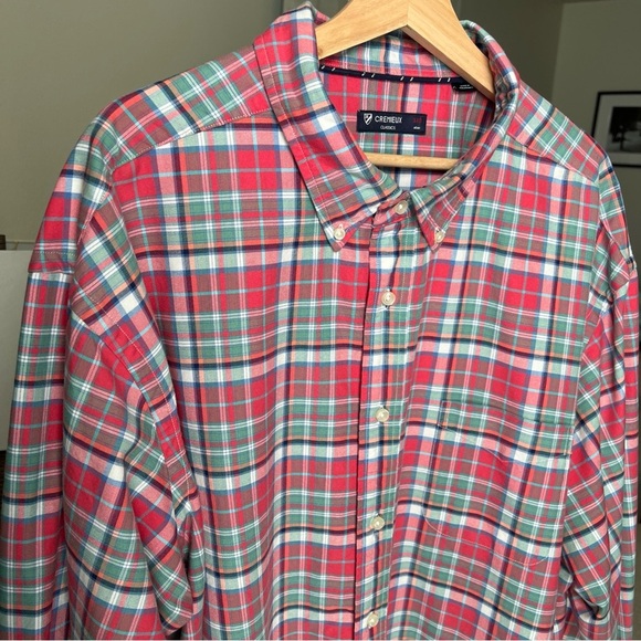 Cremieux Classics Men’s Red/white/blue/green Plaid L/S Button Up Size 3XB - Picture 3 of 11
